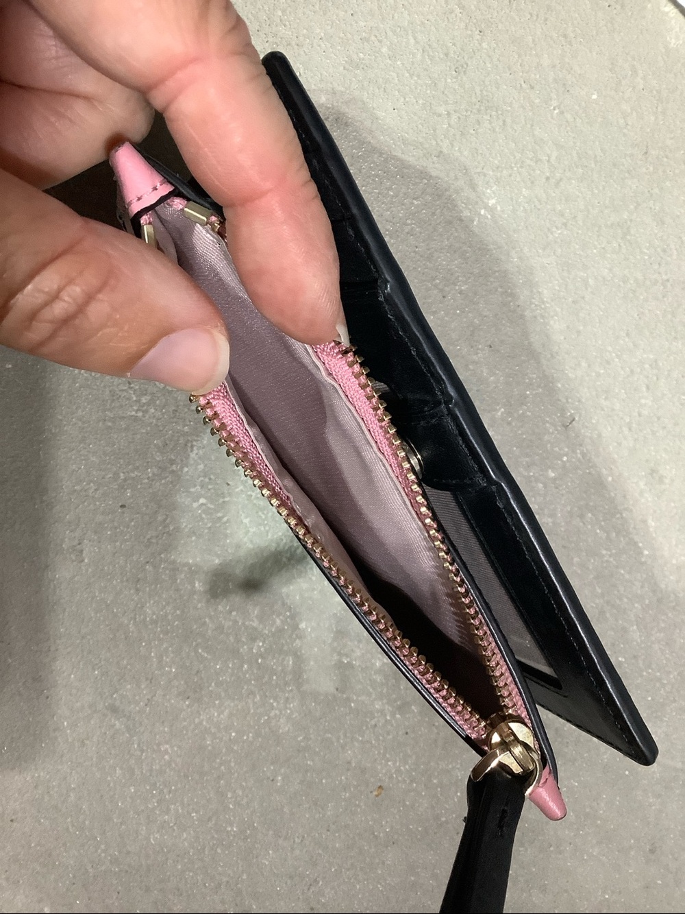 Kate spade pink & green scalloped folding wallet - Picture 5 of 7